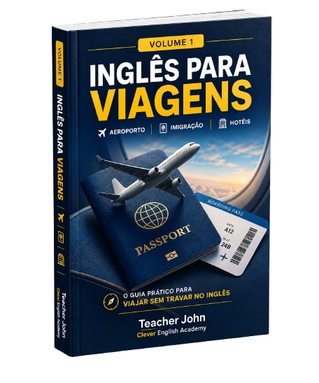 Mockup do e-book Inglês para Viagens